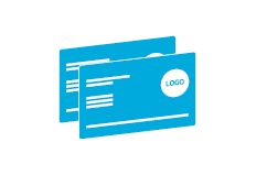 PSD 3.5" x 3.5" Ultra Business Cards Print Layout Templates