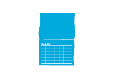 PDF 18 Months Modern Grid Calendars Print Layout Templates