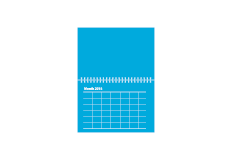PDF 6" x 6" Wire-O With Holiday 12 Months Modern Grid 2026 Calendars Print Layout Templates