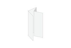 PSD 8.5" x 14" Double Parallel Fold Vertical Standard Mailing Brochures