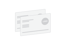 PSD 3.5" x 3.5" Ultra Business Cards Print Layout Templates