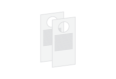 PDF 3.5" x 8.5" Door Hangers Print Layout Templates