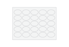 AI 3" x 5.5" (10 per sheet) Oval Sheet Stickers Print Layout Templates