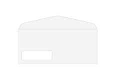 PSD 4.12" x 9.5" (No. 10) Window Envelopes Print Layout Templates